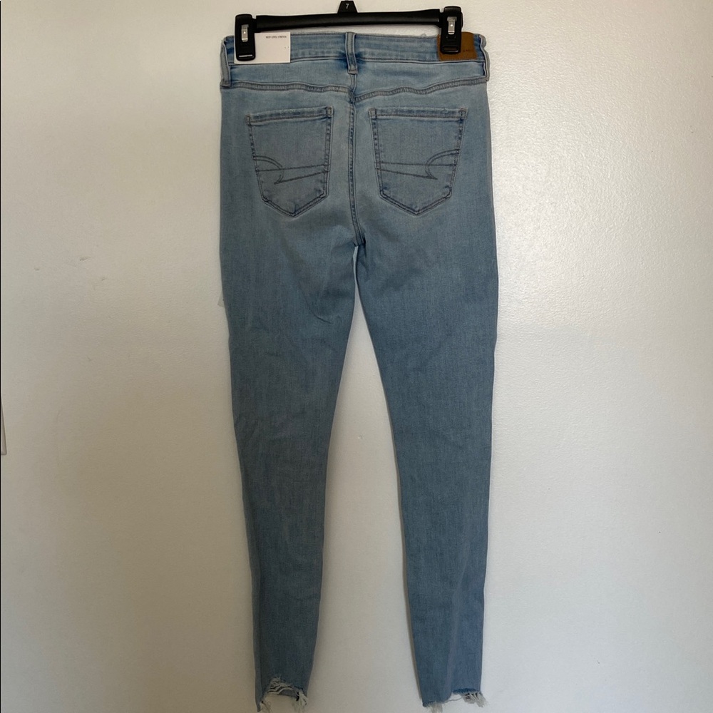 American Eagle Outfitters Light Blue Jegging Jeans Size 4 Regular - Picture 3 of 4
